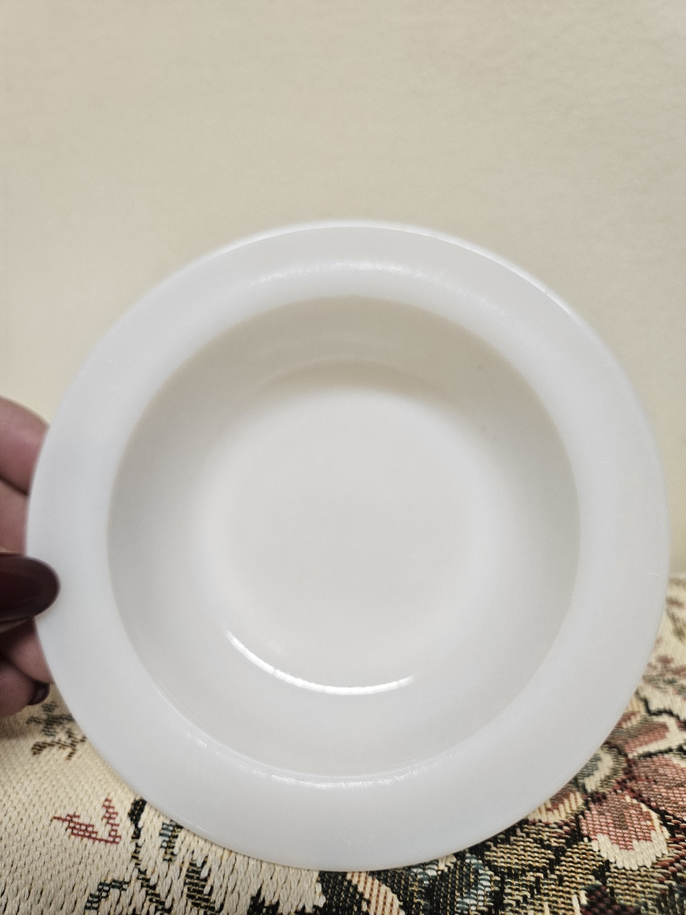 Milk Glass Serving Bowls - Set of 2 - Picture 3 of 7